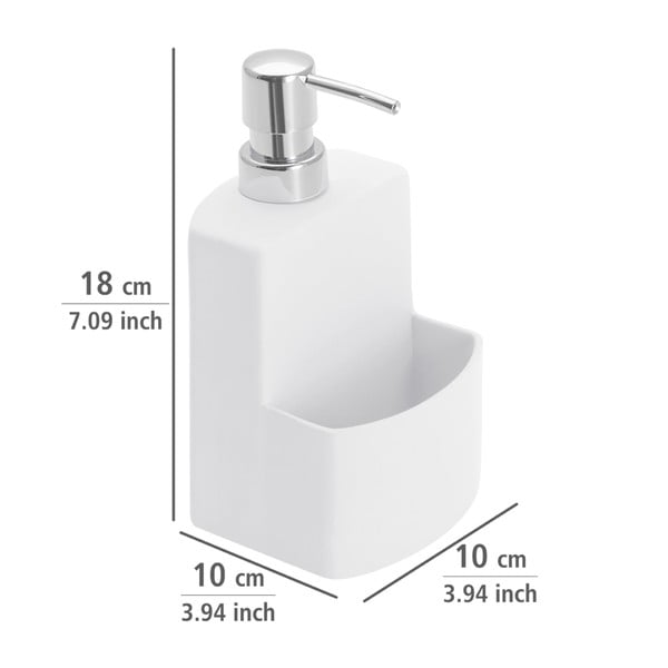 Dozator pentru săpun lichid Wenko Festival, alb-image-3