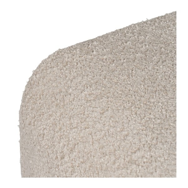 Taburet bej cu tapițerie din țesătură bouclé Suave – Ixia-image-3