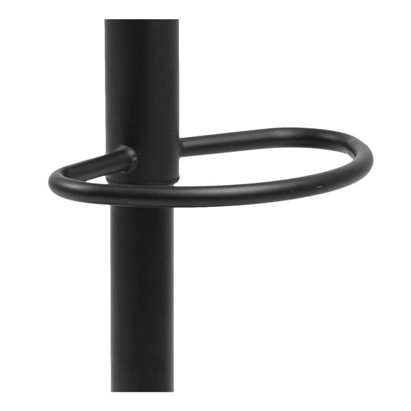 Scaun de bar negru cu înălțime ajustabilă din metal (înălțime șezut 59 cm) Finch – Actona-image-4