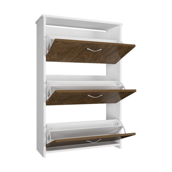 Pantofar cu 3 compartimente Triplex, maro-image-3