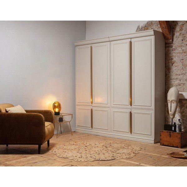Șifonier gri deschis din lemn de pin 110x215x44 cm Organize – WOOOD-image-1