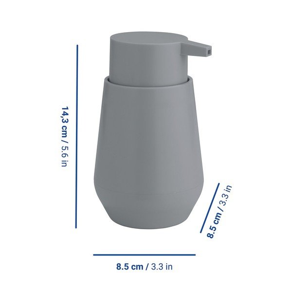 Dozator de săpun lichid gri din plastic 360 ml Vara – Allstar-image-1