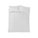 Lenjerie de pat albă din bumbac satinat pentru pat dublu, extinsă 230x220 cm Cotton Sateen – Bianca