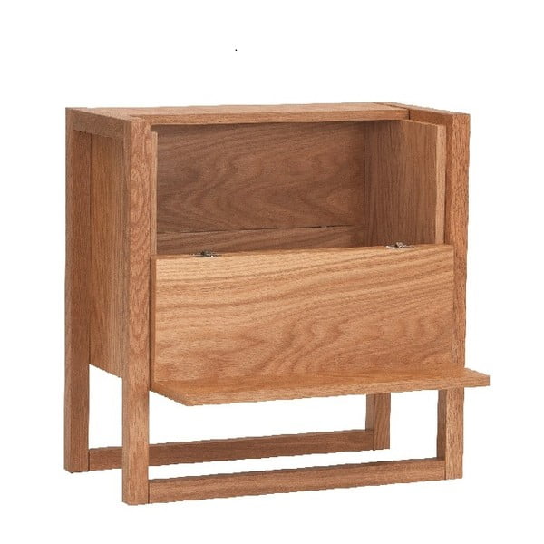 Dulap pentru vinuri din lemn de stejar în culoare naturală 59x60 cm NewEst - Woodman-image-3