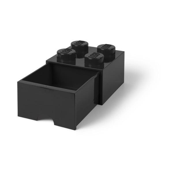 Cutie pătrată pentru depozitare LEGO®, negru-image-4