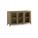 Vitrină în culoare naturală din lemn de pin 142x80x40 cm Alessandra – Marckeric