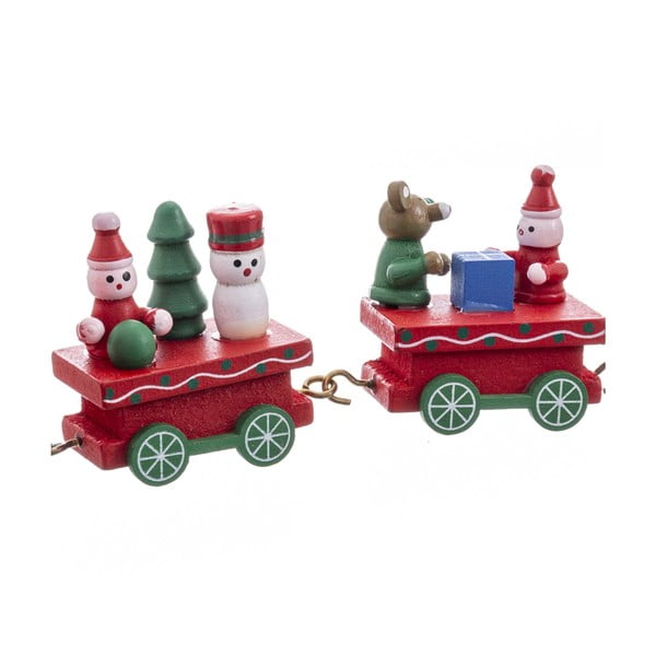 Figurină de Crăciun din lemn (înălțime 7,5 cm) Locomotive – Casa Selección-image-2