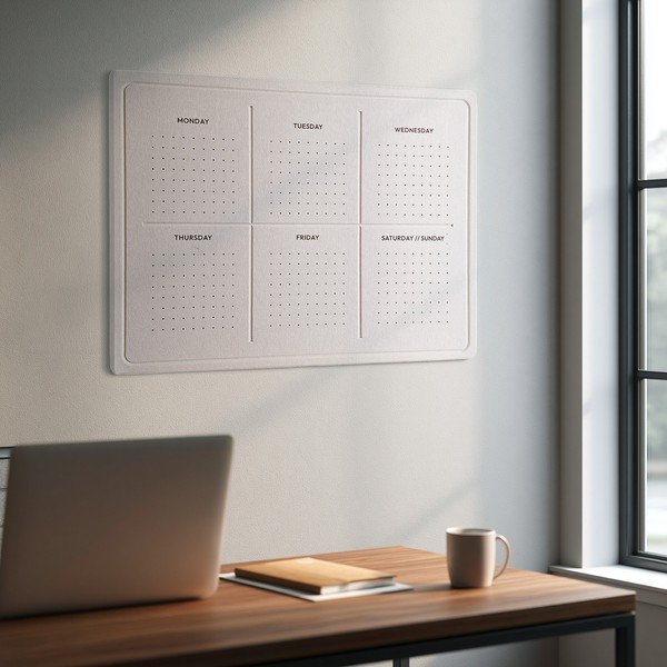 Tablă de scris acustică 60x45 cm Planner S – Styler-image-1