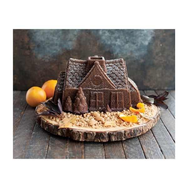 Formă de copt Nordic Ware Gingerbread House 2,1 l, argintiu-image-1