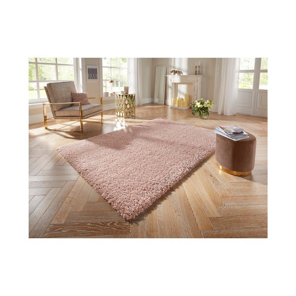 Covor Elle Decoration Lovely Talence, 80 x 150 cm, roz deschis-image-4