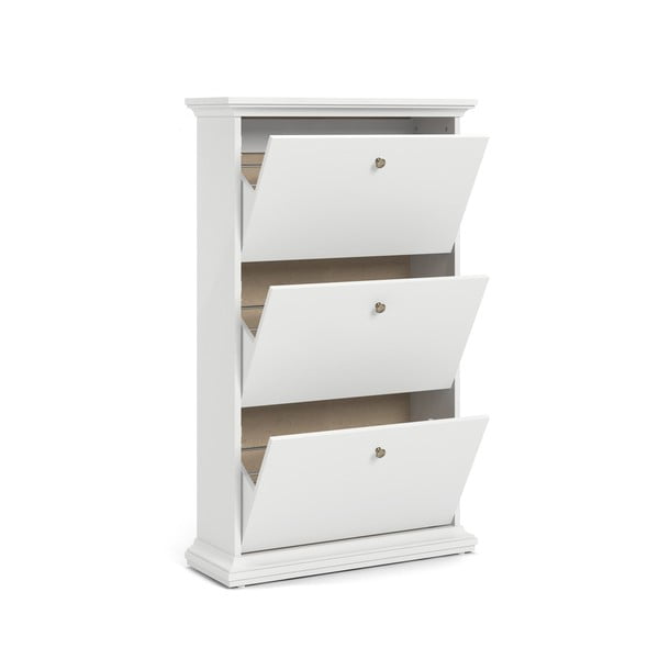 Pantofar alb cu deschidere înclinată Paris – Tvilum-image-2