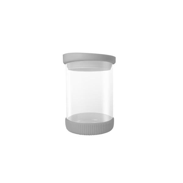 Recipient din sticlă JOCCA Container, 480 ml, capac gri