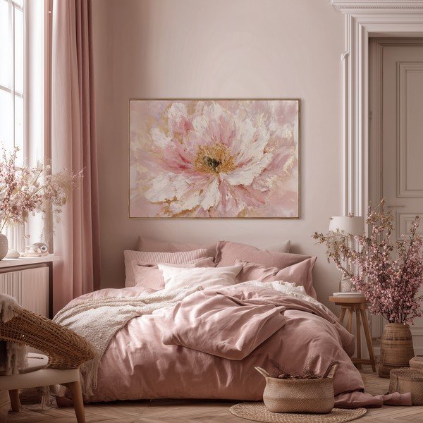 Tablou cu ramă/pe pânză imprimat 100x70 cm Floral Whispers – Styler-image-3