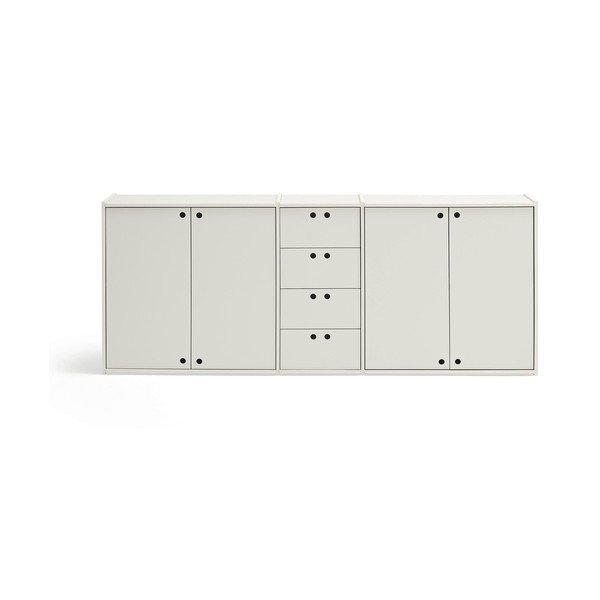 Comodă crem 197x80x40 cm Wally – Teulat