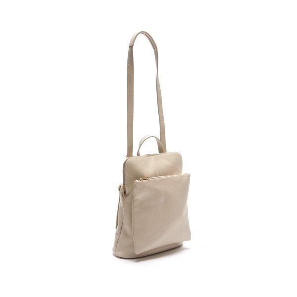Rucsac din piele Isabella Rhea Iris, bej -image-3