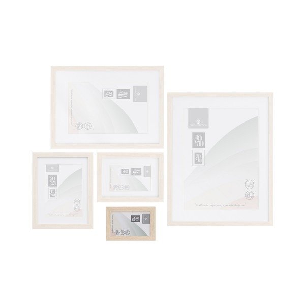 Ramă foto în culoare naturală cu picior de susținere, de agățat 12,5x17,5 cm Sencillo – Casa Selección-image-3