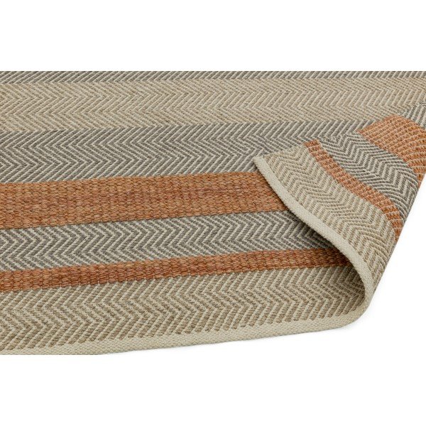 Covor Asiatic Carpets Fields, 160 x 230 cm, taupe-portocaliu-image-1
