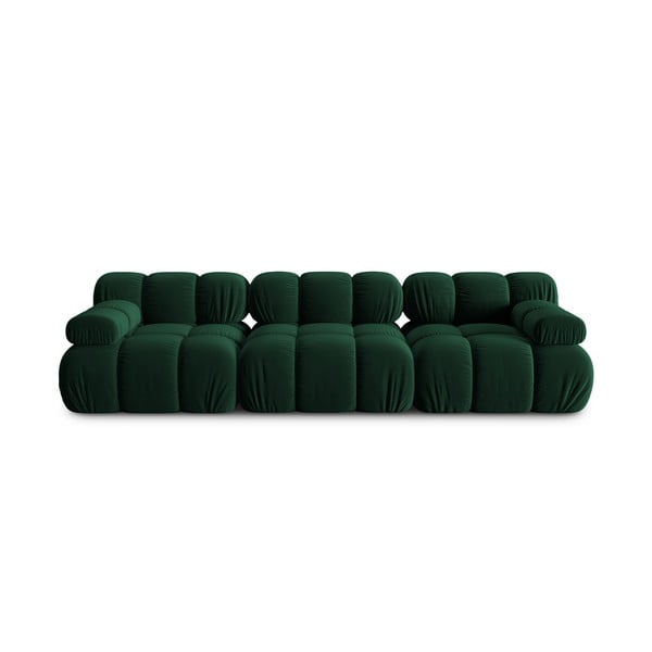 Canapea verde cu tapițerie din catifea 282 cm Bellis – Micadoni Home