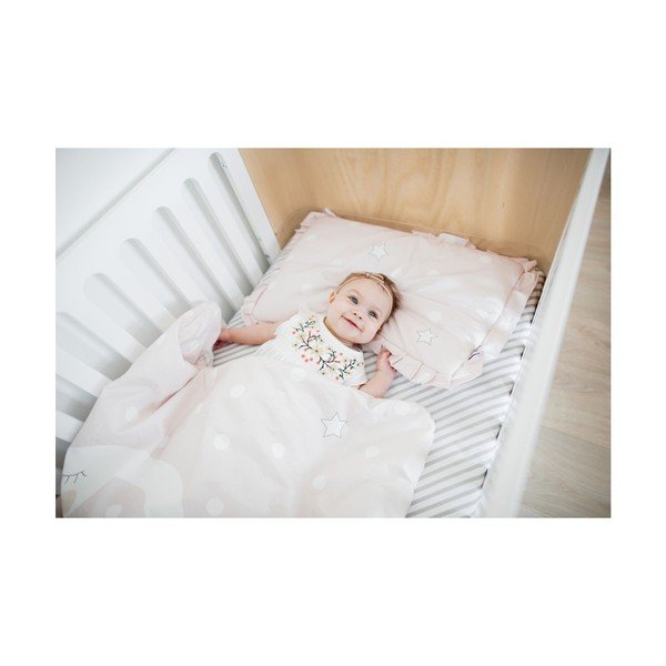 Set păturică matlasată din bumbac și pernă pentru copii BELLAMY Swan, 100 x 135 cm-image-3
