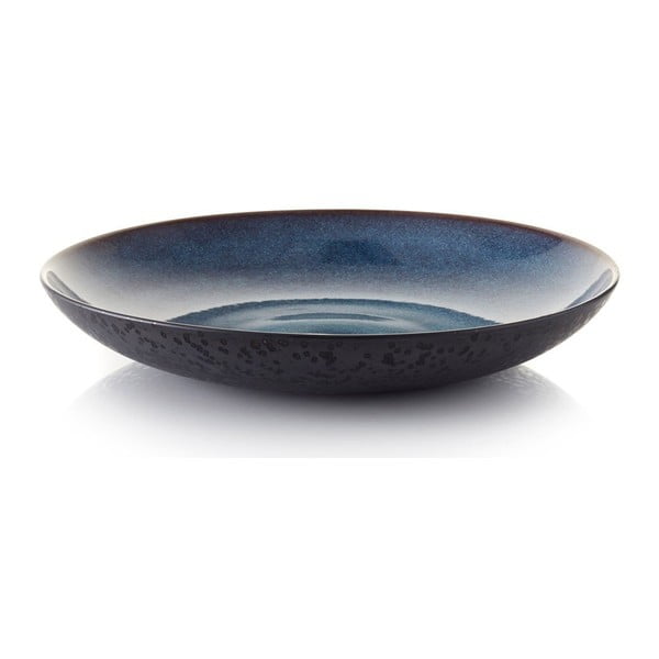 Bol negru/albastru din gresie ø 40 cm Gastro Dark Blue/Black – Bitz