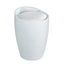Coș de rufe /taburet Wenko Candy, 20 l, alb