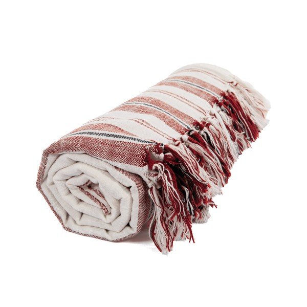 Pătură teracotă din bumbac 150x200 cm Indira – Tiseco Home Studio-image-4