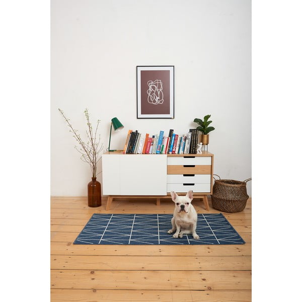 Covor pentru exterior Universal Nicol Casseto, 160 x 230 cm, albastru-image-1