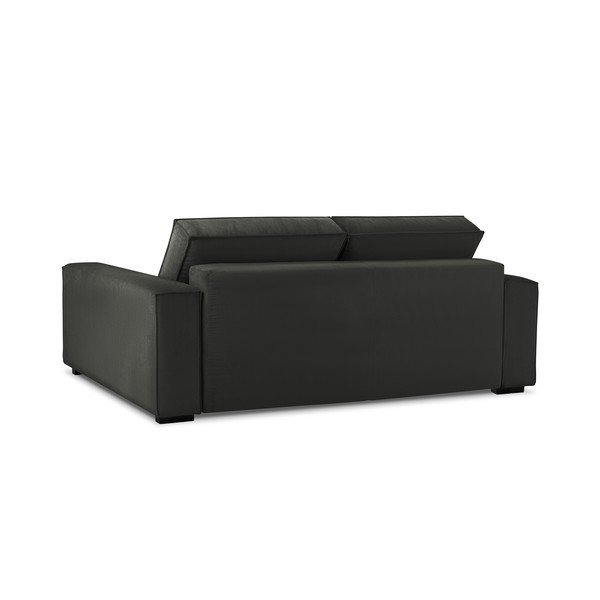 Canapea extensibilă din catifea Mazzini Sofas Azalea, negru-image-3