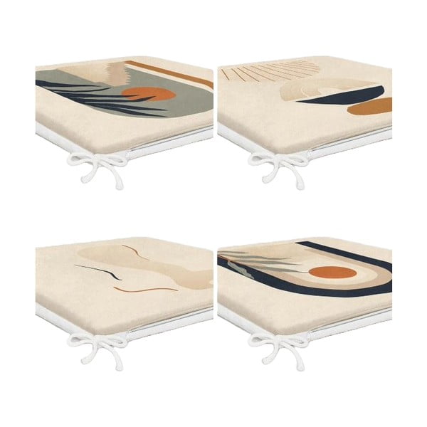 Perne de scaun 4 buc. 42x42 cm Illustrated Arch – Mila Home