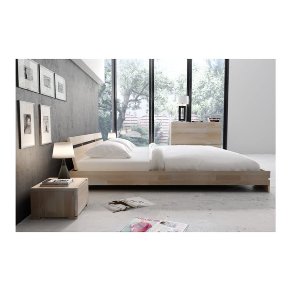 Noptieră din lemn de fag cu sertar SKANDICA Sparta-image-4