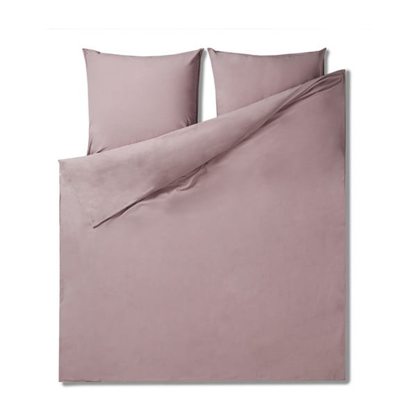Lenjerie de pat din bumbac percale Casa Di Bassi, 240 x 260 cm, roz
