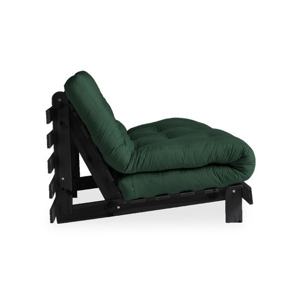 Canapea variabilă KARUP Design Roots Black/Forest Green, verde închis-image-4