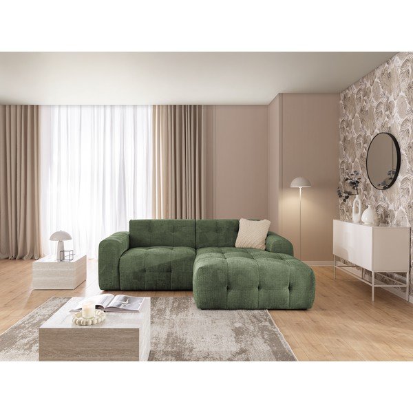 Colțar verde (cu colț pe partea dreaptă/cu șezlong) Melva – Ropez-image-3