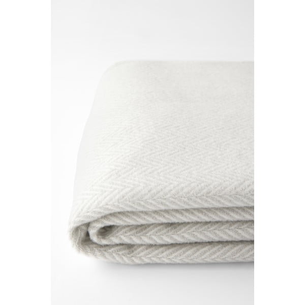 Pled din amestec de bumbac Euromant Skyline, 140 x 180 cm, gri deschis-image-1