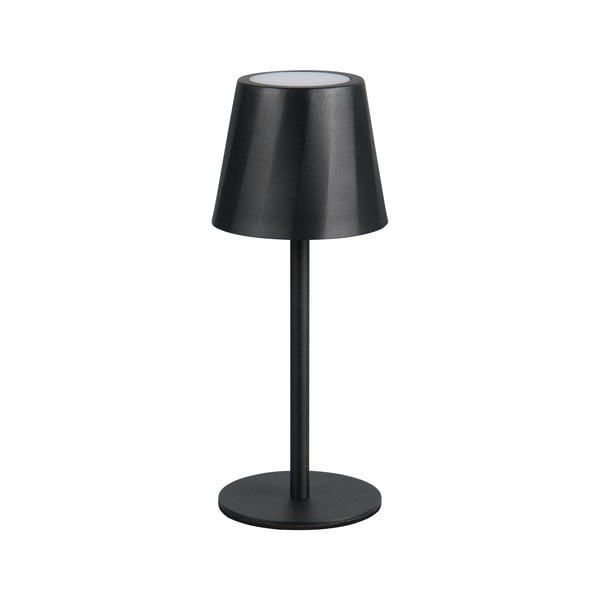 Veioză negru-mat LED cu abajur din metal (înălțime 21 cm) Diaz – Trio