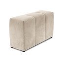 Spătar pentru canapea modulară bej cu tapițerie din catifea Rome Velvet - Cosmopolitan Design