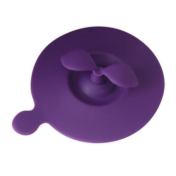 Capac de silicon pentru cană Vialli Design Leaves, violet