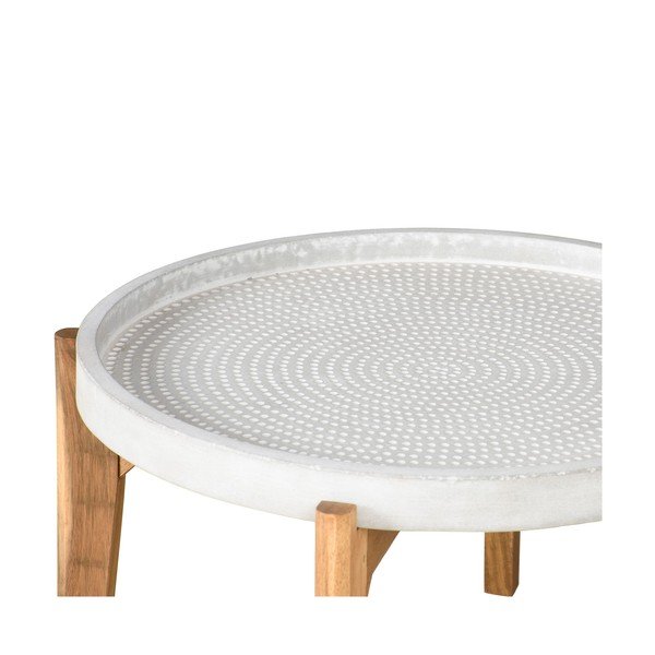 Măsuță de grădină cu blat din beton Bonami Selection Bari, ø 70 cm, gri-image-2