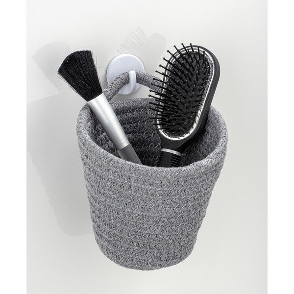 Coș suspendat pentru depozitare Wenko, gri-image-1