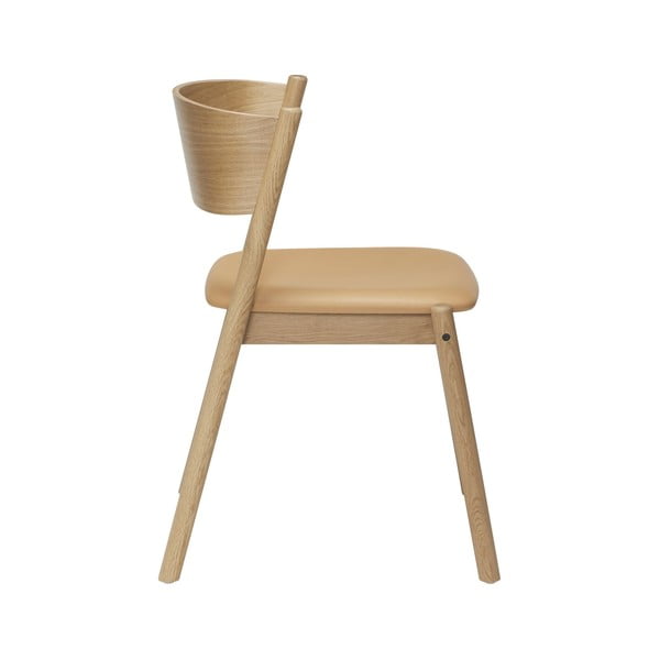 Scaun dining din lemn de stejar Oblique - Hübsch-image-2