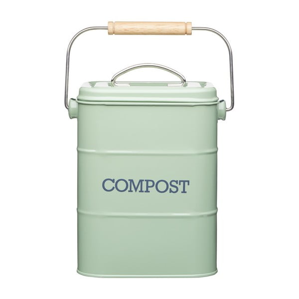 Recipient pentru deșeuri compostabile Kitchen Craft Living Nostalgia, 3 l, verde
