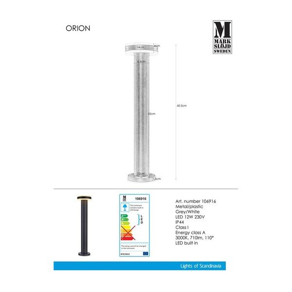 Corp de iluminat Markslöjd Orion, negru-image-1