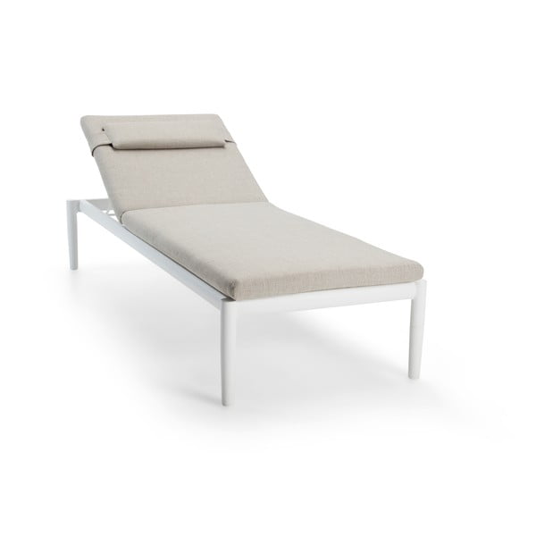 Șezlong de grădină crem din metal Switch – Diphano