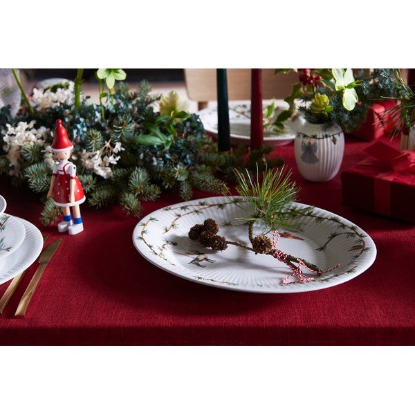 Tavă din porțelan 27x34 cm  cu model de Crăciun Hammershøi Christmas – Kähler Design-image-1