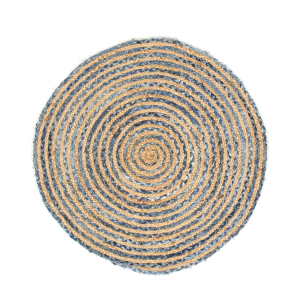 Covor din fibră de cânepă Cotex Rondo, ø 140 cm, gri maro