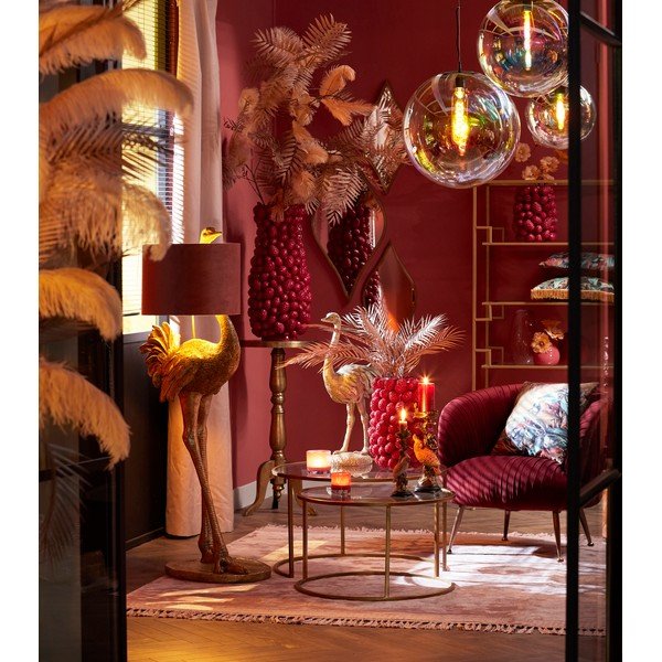 Lustră cu abajur din sticlă ø 48 cm Medina – Light & Living-image-2