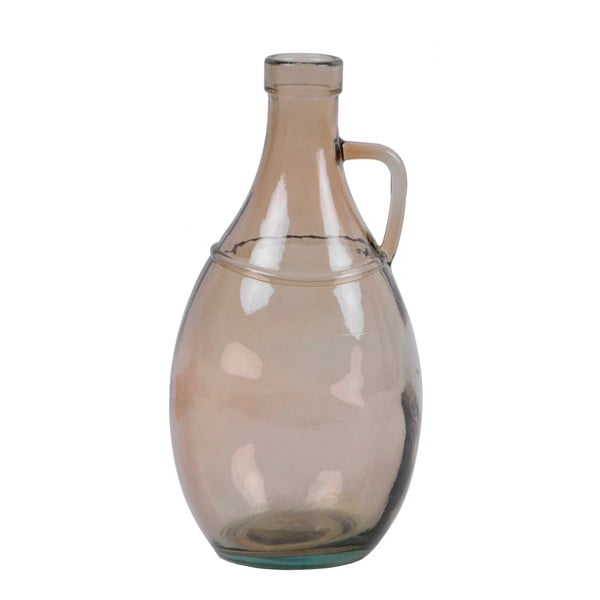 Vază din sticlă Ego Dekor, înălțime 26 cm, maro - gri