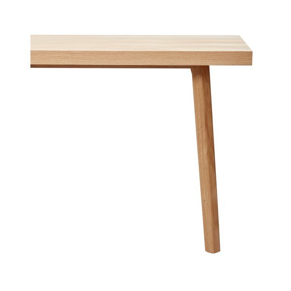 Masă de dining cu aspect de lemn de stejar 100x200 cm Herringbone – Hübsch-image-2