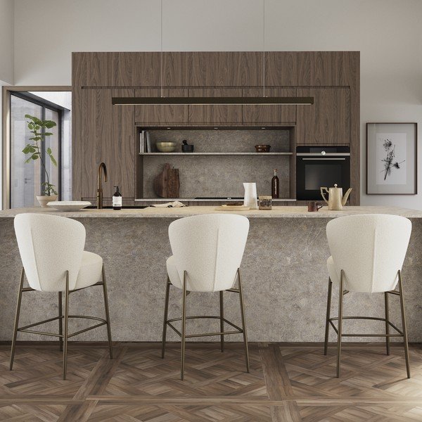 Scaun de bar gri deschis (înălțime șezut 68 cm) Orbit – DAN-FORM Denmark-image-1