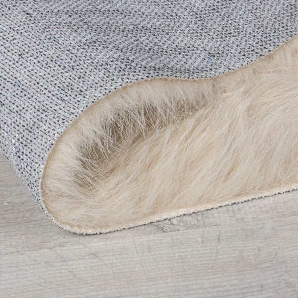 Blană crem sintetică 80x150 cm Waffle Faux Fur – Flair Rugs-image-3